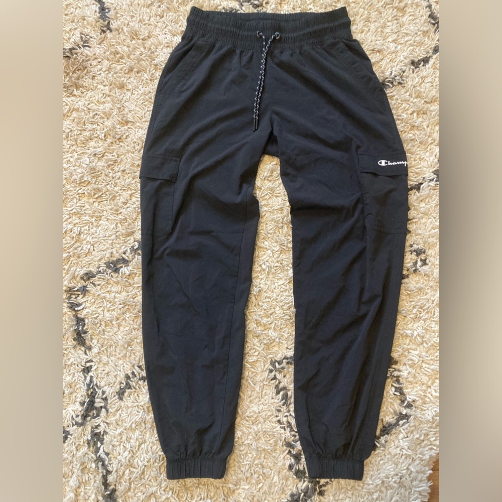 Men’s Champion elastic black cargo pants